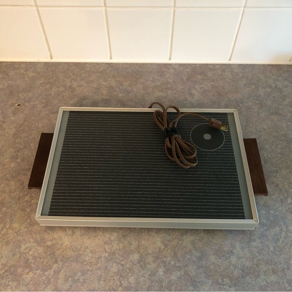 70's Cornwall Glass Warming Trivet - Serveware - Electric Hotplate - Hot Plate - Picture 2 of 13